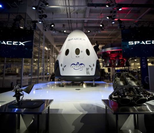 Dragon capsule from SpaceX in factory