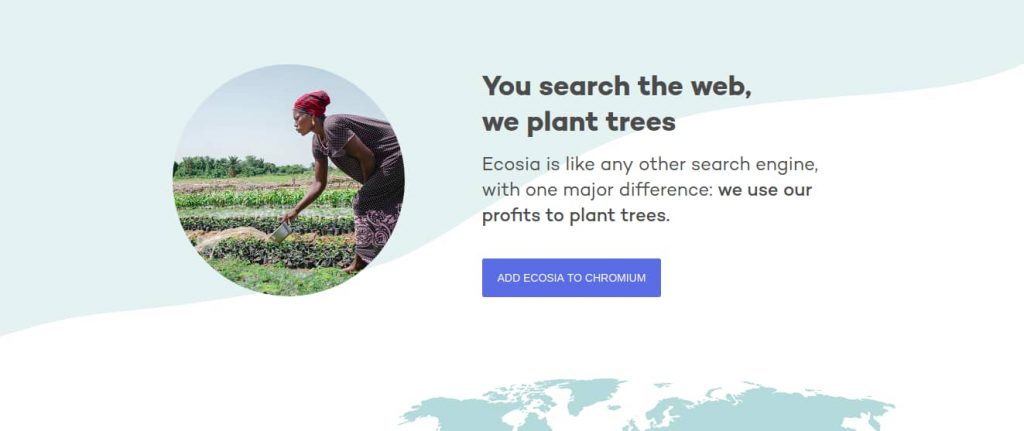 Ecosia's moto