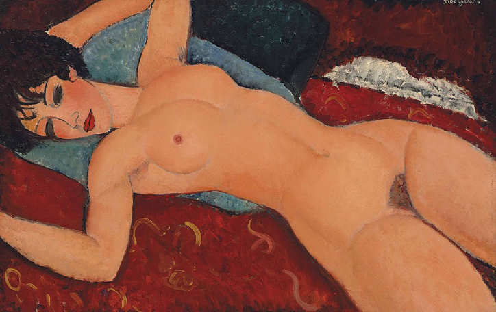 Nu Couche - the most expensive painting by Amadio Modigliani