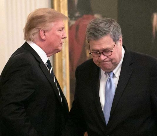 Bill Barr is denying Donald Trump over Ukraine call