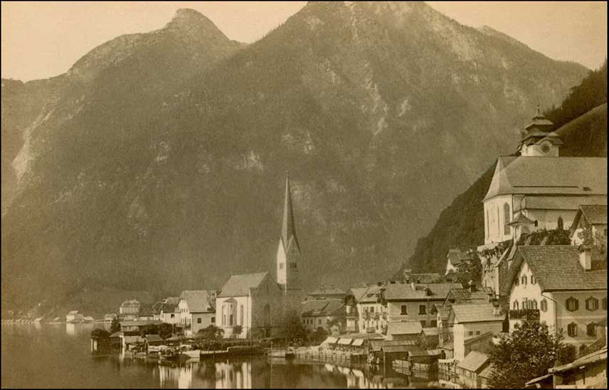 Hallstatt village in 1899 