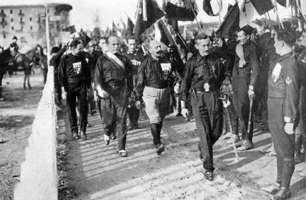 March on Rome movement in 1922