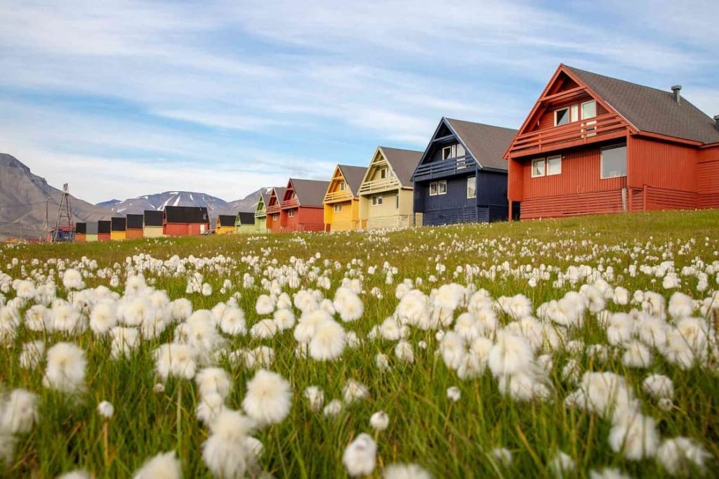 Longyearbyen, Norway, Europe's northern most city with color