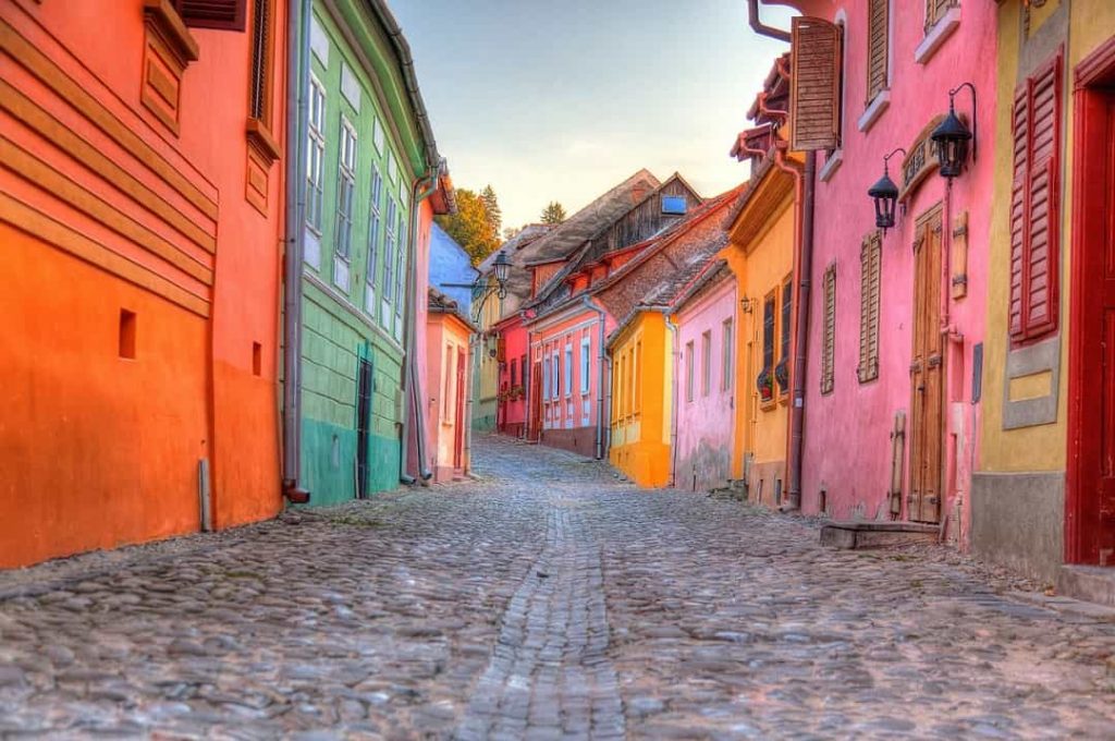Sighișoara - Romania one of the most colorful cities in Europe 