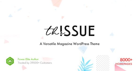 the issue magazine theme
