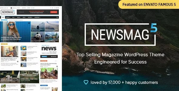 NewsMag theme for news magazine and blog