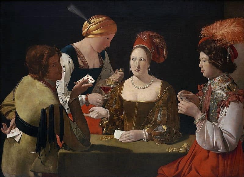 The Card Sharp with the Ace of Diamonds by Georges de la Tour