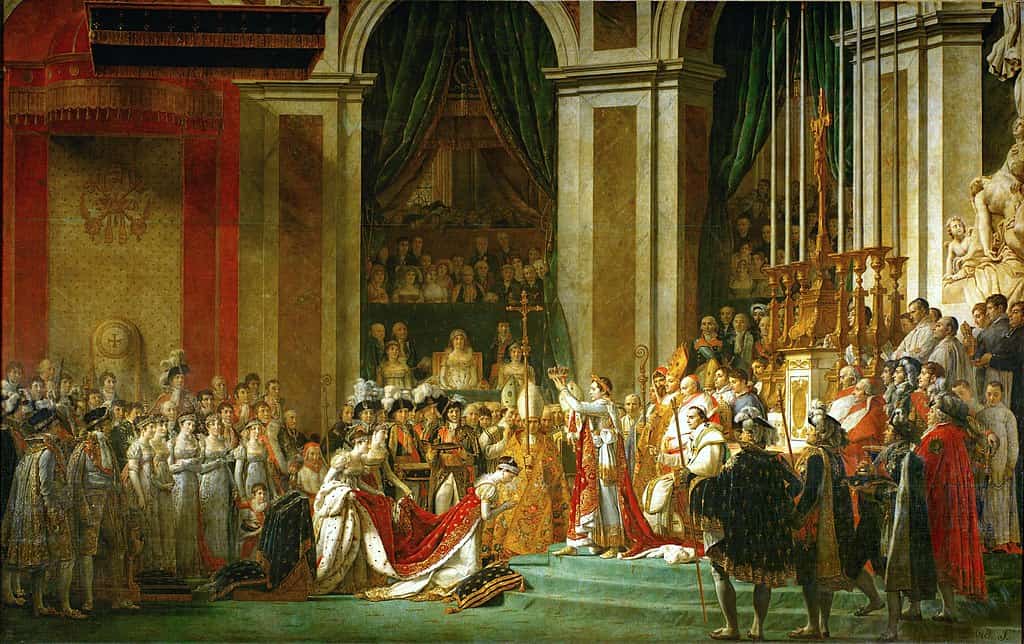 The Coronation of Napoleon by Jacques-Louis David painting