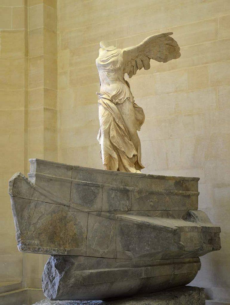 Winged Victory of Samothrace - Hellenistic Art one of the most visited artworks at the louvre