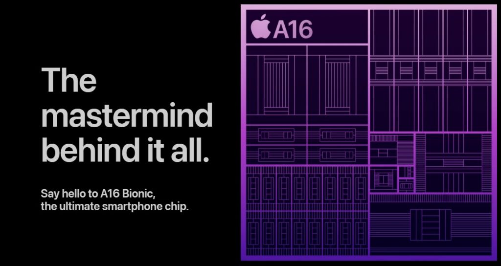 An enhanced performance with A16 Bionic chip